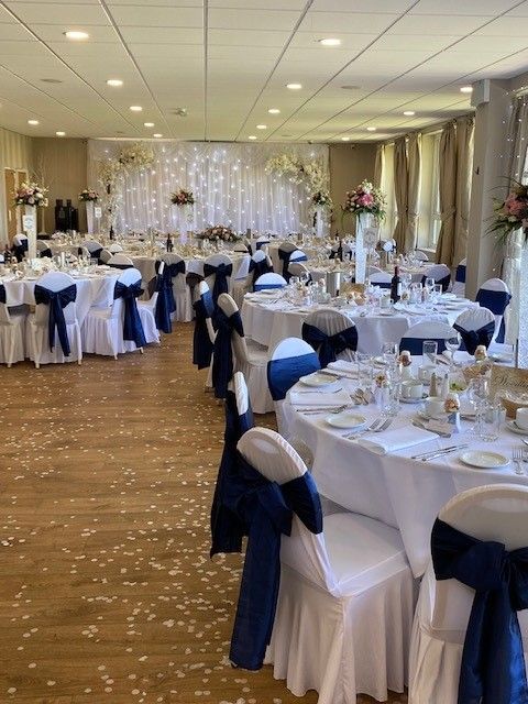 The Fairways Suite dressed for a wedding